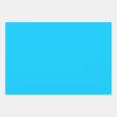 Feuille De Papier Cadeau Couleur solide bleu ciel vif (Devant)