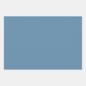 Feuille De Papier Cadeau Couleur solide bleue de la Force aérienne (Devant 3)