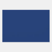 Feuille De Papier Cadeau Couleur solide bleue royale (Devant 3)