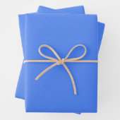 Feuille De Papier Cadeau Couleur solide bleuet (En situation)