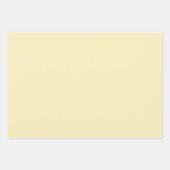 Feuille De Papier Cadeau Couleur solide blonde (Devant 3)