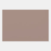 Feuille De Papier Cadeau Couleur solide Brown de choix 9C7F74 (Devant)