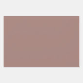 Feuille De Papier Cadeau Couleur solide Brown gravée (Devant)