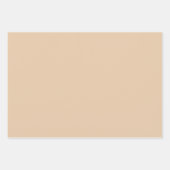 Feuille De Papier Cadeau Couleur solide Burly Wood (Devant 3)