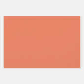 Feuille De Papier Cadeau Couleur solide Burnt Sienna (Devant 2)