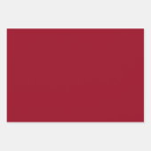 Feuille De Papier Cadeau Couleur solide Carmine (Devant)