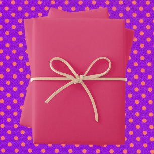 Feuille De Papier Cadeau Couleur solide Cerise