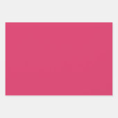 Feuille De Papier Cadeau Couleur solide Cerise (Devant)