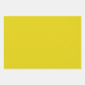 Feuille De Papier Cadeau Couleur solide Citrine (Devant 3)