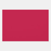 Feuille De Papier Cadeau Couleur solide crème Crimson (Devant)