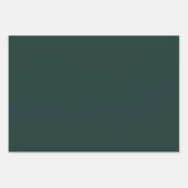 Feuille De Papier Cadeau Couleur solide cyan profonde (Devant 2)