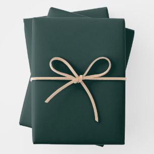 Feuille De Papier Cadeau Couleur solide cyan profonde