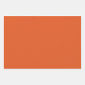 Feuille De Papier Cadeau Couleur solide de flamme (Devant)