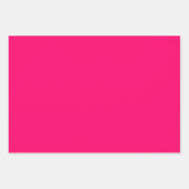 Feuille De Papier Cadeau Couleur solide de framboise vive (Devant 3)