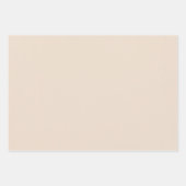 Feuille De Papier Cadeau Couleur solide de l'amande (Devant 3)