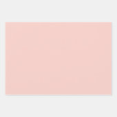 Feuille De Papier Cadeau Couleur solide de sel rose (Devant 2)