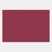 Feuille De Papier Cadeau Couleur solide d'oignon rouge (Devant 2)