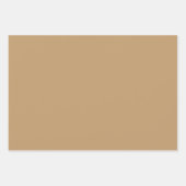 Feuille De Papier Cadeau Couleur solide du chameau (Devant 3)