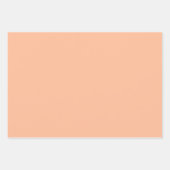 Feuille De Papier Cadeau Couleur solide Fuzz Peach (Devant 3)