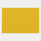 Feuille De Papier Cadeau Couleur solide jaune moutarde (Devant)