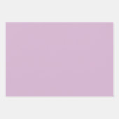 Feuille De Papier Cadeau Couleur solide lavande rose (Devant 2)