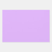 Feuille De Papier Cadeau Couleur solide Mauve (Devant 3)