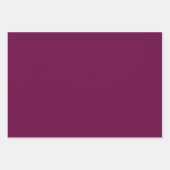Feuille De Papier Cadeau Couleur solide pourpre tyrienne (Devant 3)