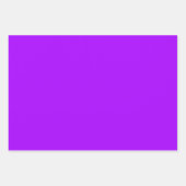 Feuille De Papier Cadeau Couleur solide psychédélique violet électrique (Devant)