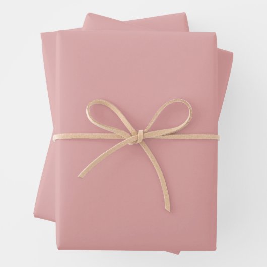 Feuille De Papier Cadeau Couleur solide rose (En situation)