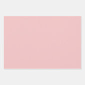 Feuille De Papier Cadeau Couleur solide rose bébé (Devant)