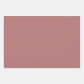 Feuille De Papier Cadeau Couleur solide Rose Canyon (Devant)