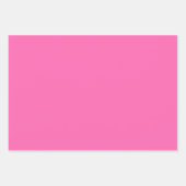 Feuille De Papier Cadeau Couleur solide rose chaud (Devant 2)