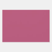 Feuille De Papier Cadeau Couleur solide Rose framboise (Devant 3)