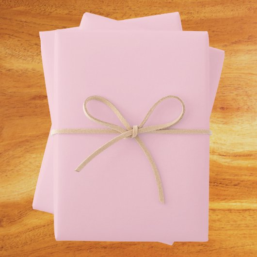 Feuille De Papier Cadeau Couleur solide rose millénaire