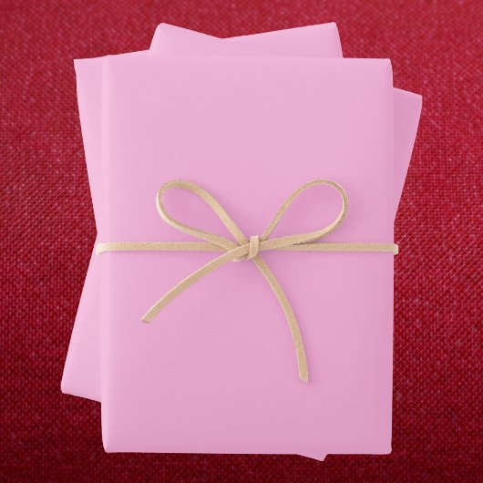 Feuille De Papier Cadeau Couleur solide rose pâle