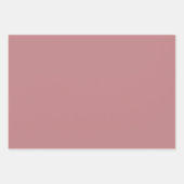 Feuille De Papier Cadeau Couleur solide Rose poussiéreux (Devant 2)