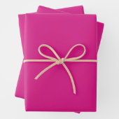 Feuille De Papier Cadeau Couleur solide rose vif (En situation)