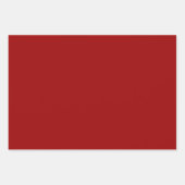 Feuille De Papier Cadeau Couleur solide rouge Crimson (Devant 2)