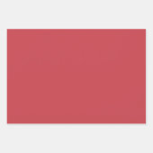 Feuille De Papier Cadeau Couleur solide rouge fraise (Devant)