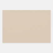 Feuille De Papier Cadeau Couleur solide Tan Plus Douce (Devant)