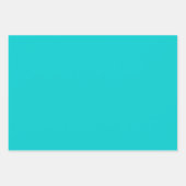 Feuille De Papier Cadeau Couleur solide Turquoise foncée (Devant)