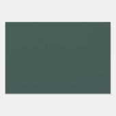 Feuille De Papier Cadeau Couleur solide vert chasseur (Devant)