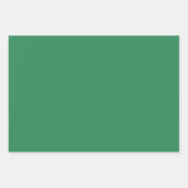 Feuille De Papier Cadeau Couleur solide vert mer (Devant 3)