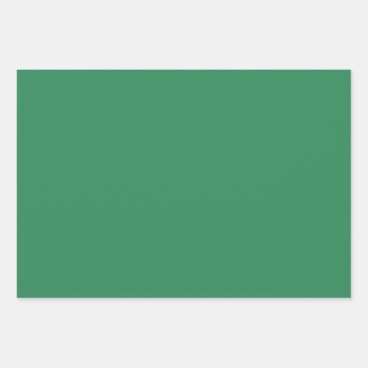 Feuille De Papier Cadeau Couleur solide vert mer (Devant 2)