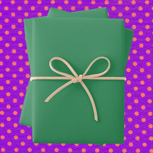 Feuille De Papier Cadeau Couleur solide vert mer