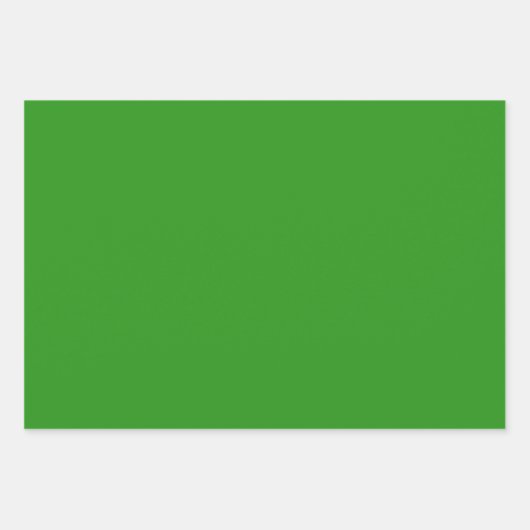 Feuille De Papier Cadeau Couleur solide vert mince (Devant)