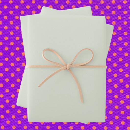 Feuille De Papier Cadeau Couleur solide vert Whisper