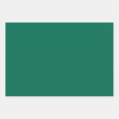 Feuille De Papier Cadeau Couleur solide verte bouteille (Devant 2)