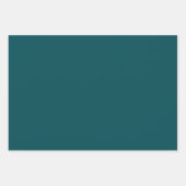 Feuille De Papier Cadeau Couleur solide verte de minuit (Devant 2)