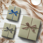 Feuille De Papier Cadeau Couleur solide verte Sage | Classique | Élégant